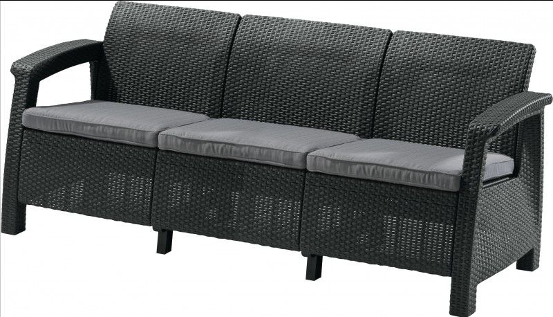 Allibert CORFU LOVE SEAT MAX 2931 Zahradní pohovka - antracit Allibert