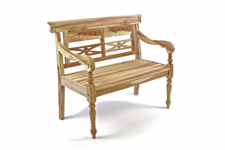 Divero 35093 Dřevěná 2-místná lavice pro děti z teakového dřeva Divero