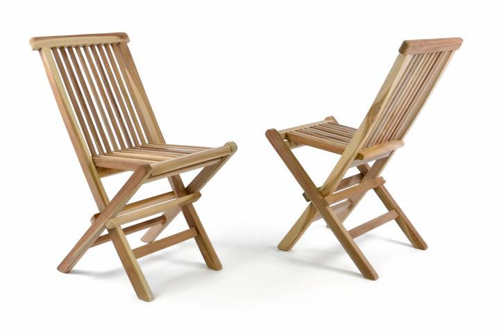 Divero 35469 Zahradní sada 2 dětských dřevěných židlí Divero
