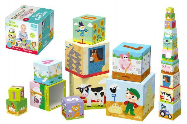 Kostky kubus Na farmě 10ks v krabici 11+ Teddies