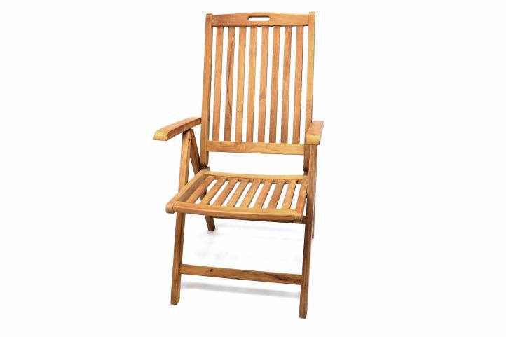 Divero 365 Skládací židle z týkového dřeva Divero