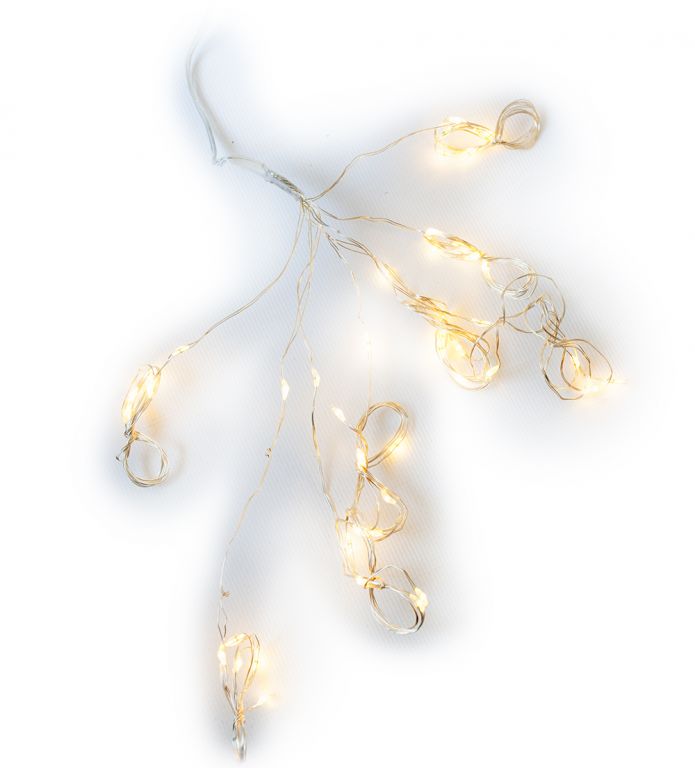 Nexos 57386 Vánoční dekorativní osvětlení – drátky - 48 LED teple bílé Nexos