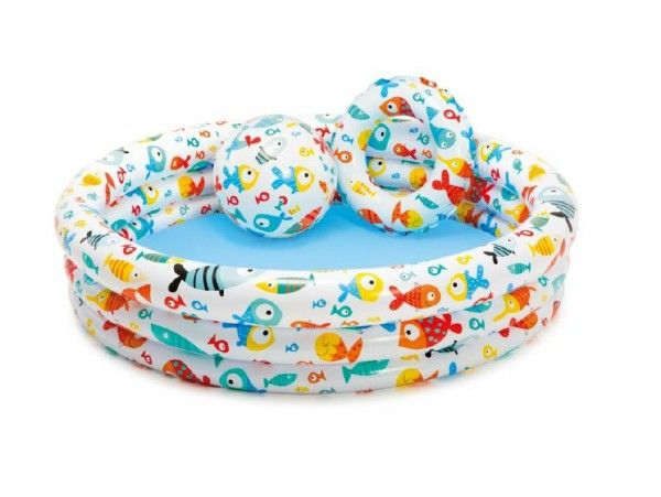 Intex 59469 Rybičky set (bazén+míč+kruh) Teddies