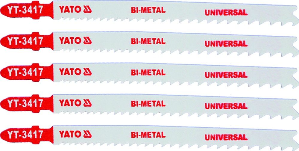 YATO List pilový do přímočaré pily 130 mm UNI TPI10-5 5 ks Bi-Metal Yato