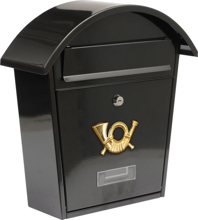 Vorel Poštovní schránka se stříškou oblou - černá Vorel