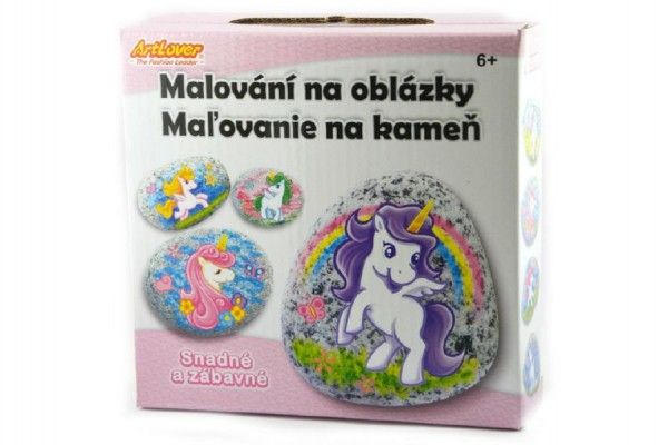 Malování na oblázky/kameny kreativní sada v krabičce Teddies