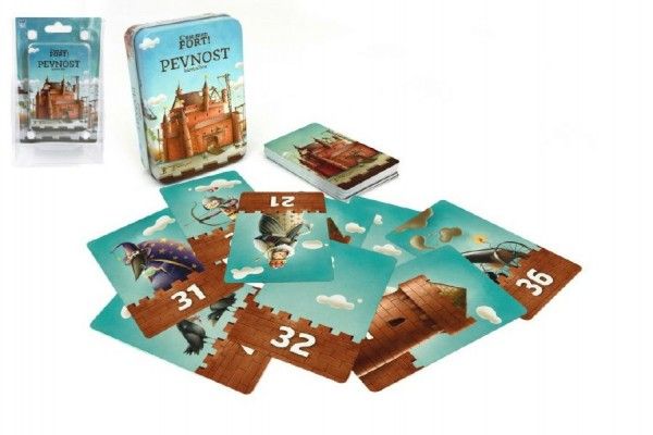 Pevnost Fort karetní společenská hra v plechové krabičce 7