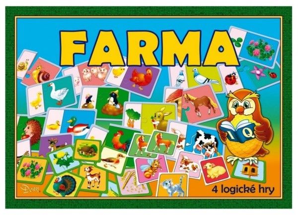 Farma 4 logické hry společenská hra v krabici 20 x 29 x 4 cm Teddies