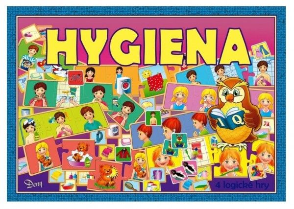 Hygiena 4 logické hry společenská hra v krabici Teddies
