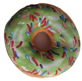 JAHU Polštář donut 3D - zelený JAHU