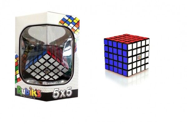Teddies Rubikova kostka hlavolam 5x5 plast 7x7x7cm v krabičce 16x17x16cm Teddies