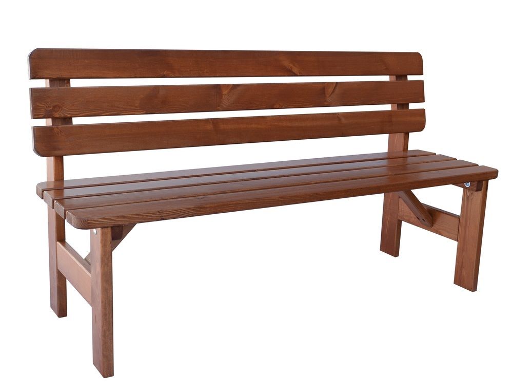 Tradgard Zahradní dřevěná lavice Viking 150 cm lakovaná R69941 Tradgard