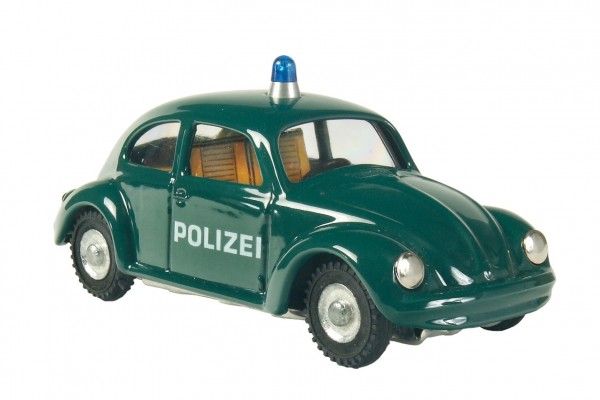 Kovap Auto VW brouk policie tmavě zelené Teddies