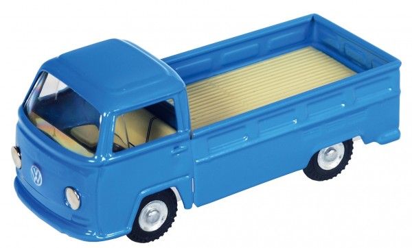 Dodávka VW T2 valník kov 12 cm modrý v krabičce Kovap Teddies