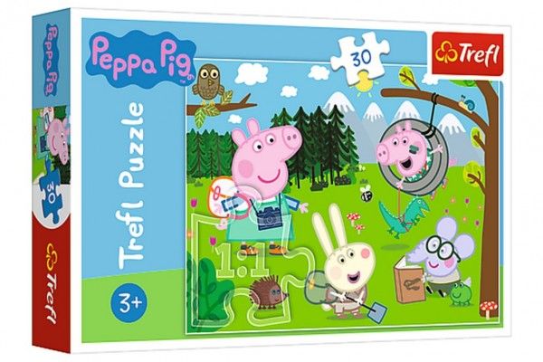 Puzzle Prasátko Peppa/Peppa Pig Výlet do lesa Teddies