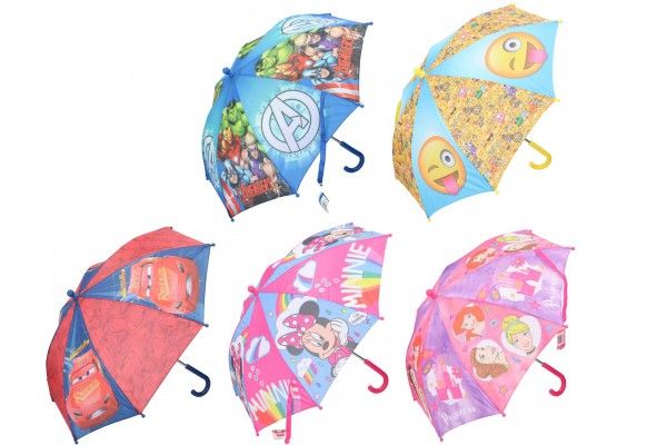Deštník 55 cm 5 druhů v sáčku Teddies