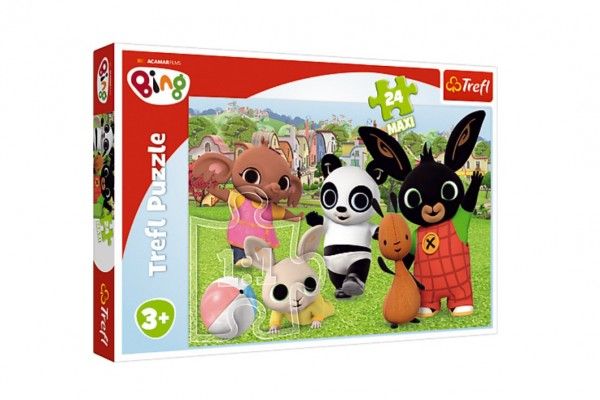 Puzzle Maxi 24 dílků Bing Bunny Zábava v parku 40 x 60 cm Teddies