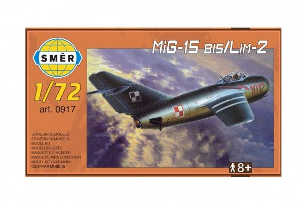 Model MiG-15 bis/Lim-2 1:72 25 x 14 x 4 cm v krabici Teddies