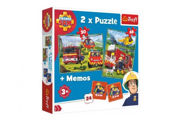 Trefl Puzzle a pexeso: Požárník Sam Teddies