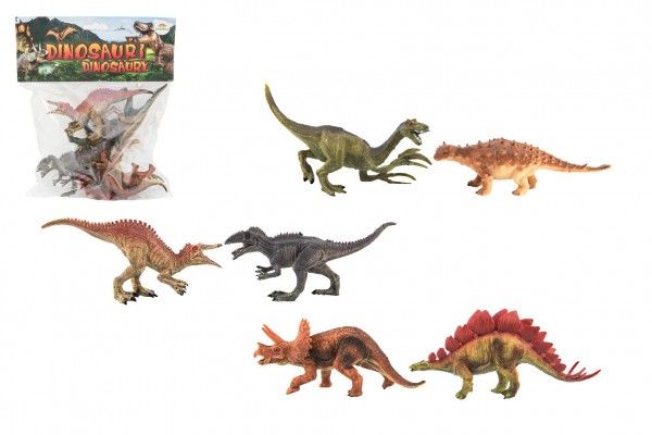 Teddies Dinosaurus plast 15-16cm 6ks v sáčku Teddies