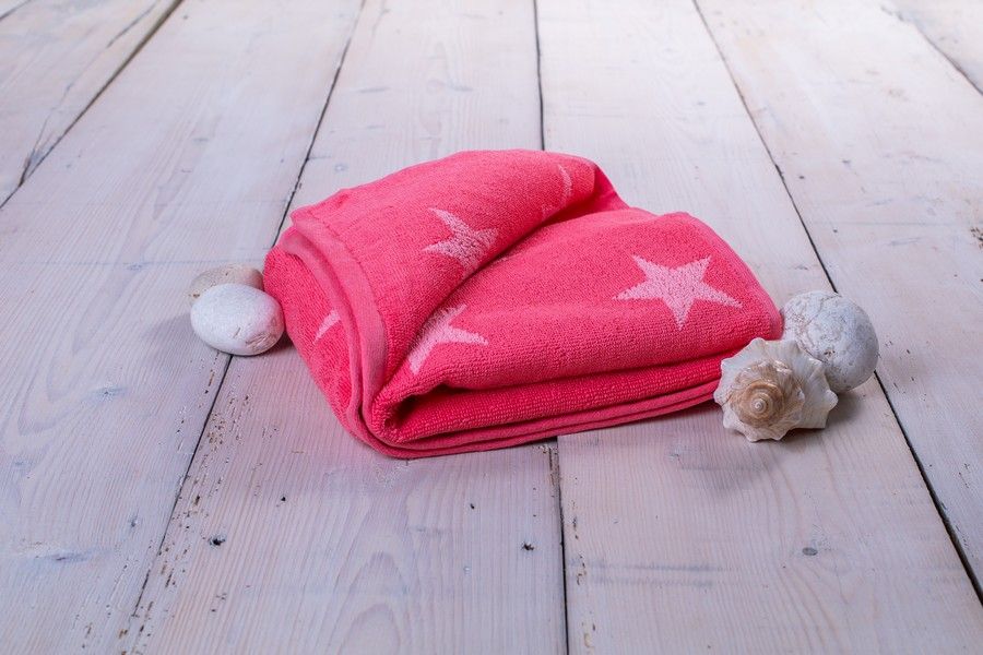 JAHU Froté ručník STARS 50 x 100 cm růžová JAHU