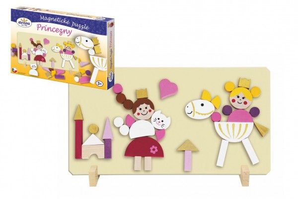 DETOA Magnetické puzzle Princezny Teddies