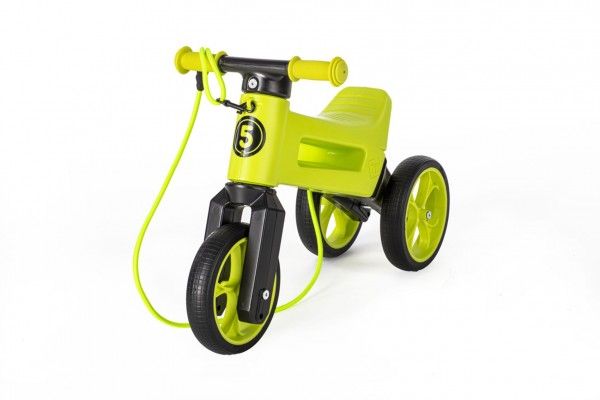 Teddies FUNNY WHEELS Rider SuperSport zelené 2v1+popruh 28/30cm Teddies