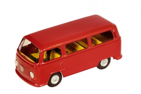 Kovap Auto VW mikrobus T2 červený kov 12cm Teddies
