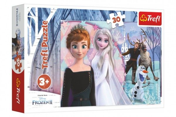 Puzzle Ledové království II/Frozen II 30 dílků 27x20cm v krabičce 21x14x4cm