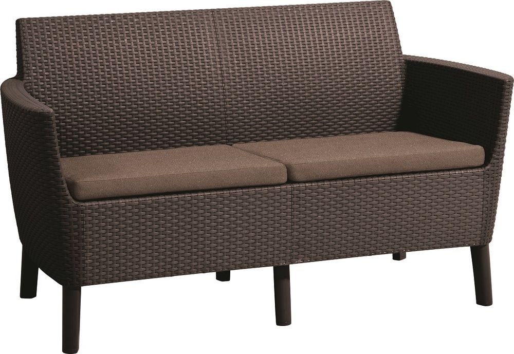 Allibert SALEMO 2 seater sofa - hnědá Allibert