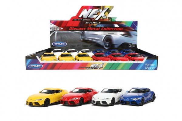 Auto Welly Toyota Supra kov/plast 12cm na zpětné natažení Teddies