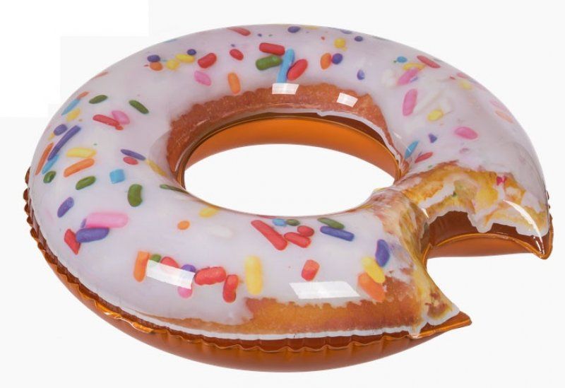 Nafukovací kruh nakousnutý Donut Kokiska