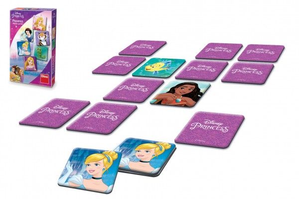 Pexeso Princezny 48 kartiček společenská hra v krabičce 12x18x3