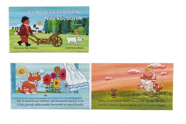 Knížka Leporelo Já do lesa nepojedu CZ text 16x9cm 24m+ Teddies