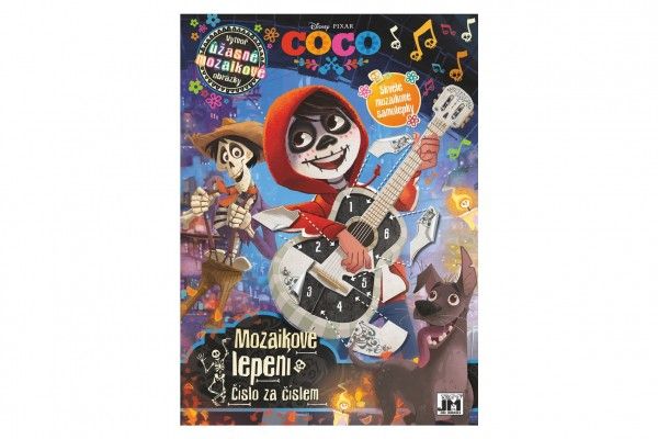 Mozaikové lepení Coco/Disney s mozaikovými samolepkami 20x28cm Teddies