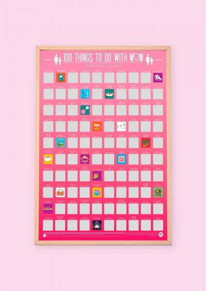 Stírací plakát - 100 věcí