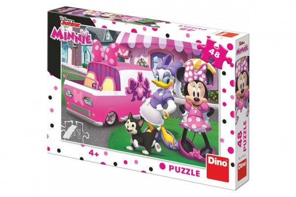 Puzzle Minnie a Daisy 48 dílků 26x18 cm v krabici 27x19x4cm Teddies