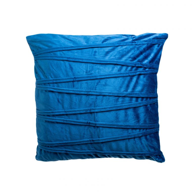 Dekorační polštářek ELLA tmavě modrá - 45x45 cm JAHU