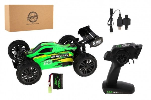 Auto RC Buggy Bonzai Jubatus terénní 30cm plast zelené 2