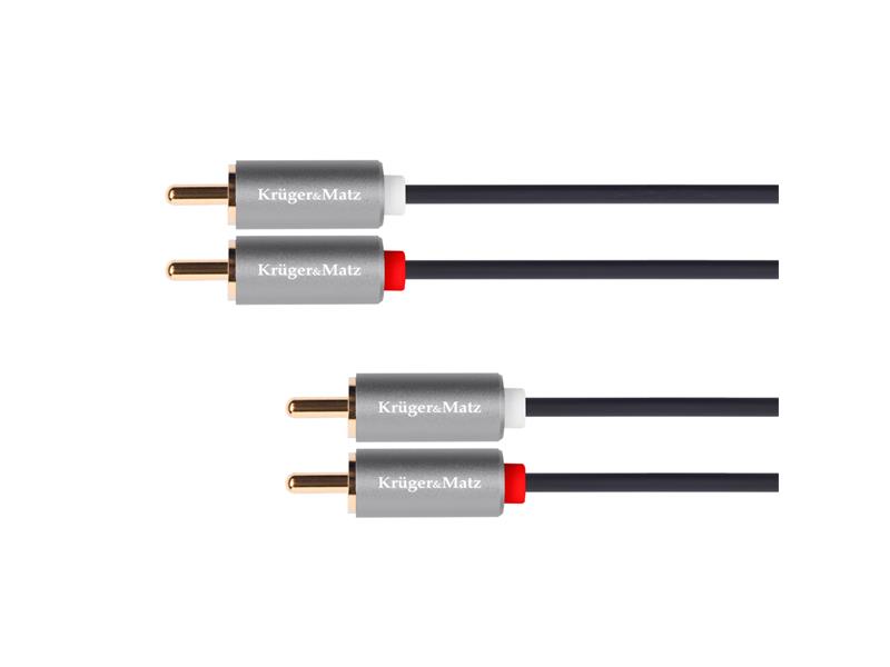 Kabel KRUGER & MATZ 2xCINCH konektor/2xCINCH konektor 10m KM1210 Basic