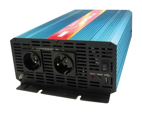 Měnič napětí CARSPA P2000 12V/230V 2000W čistá sinusovka - rozbaleno