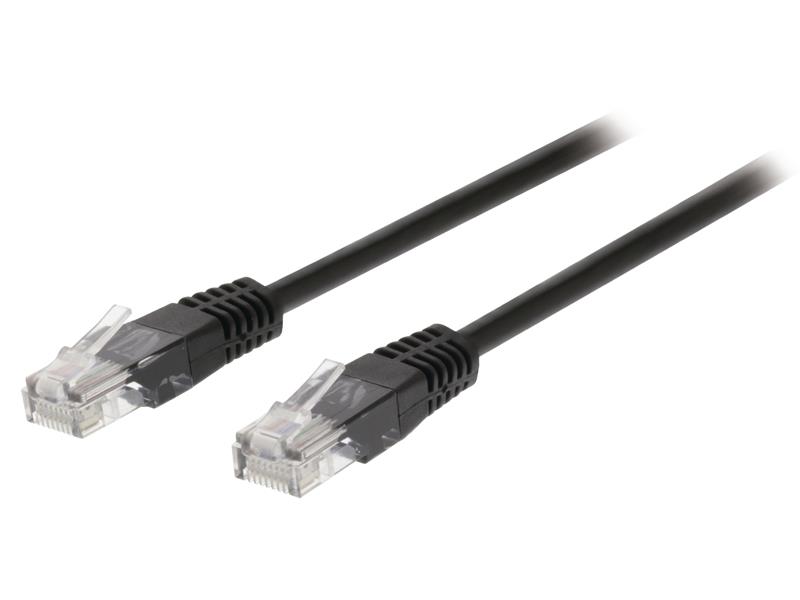 Kabel UTP 1x RJ45 - 1x RJ45 Cat5e 5m BLACK VALUELINE VLCT85000B50