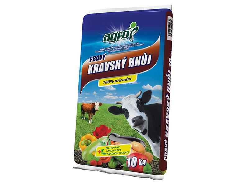 Hnojivo organické AGRO Pravý kravský hnůj 10kg