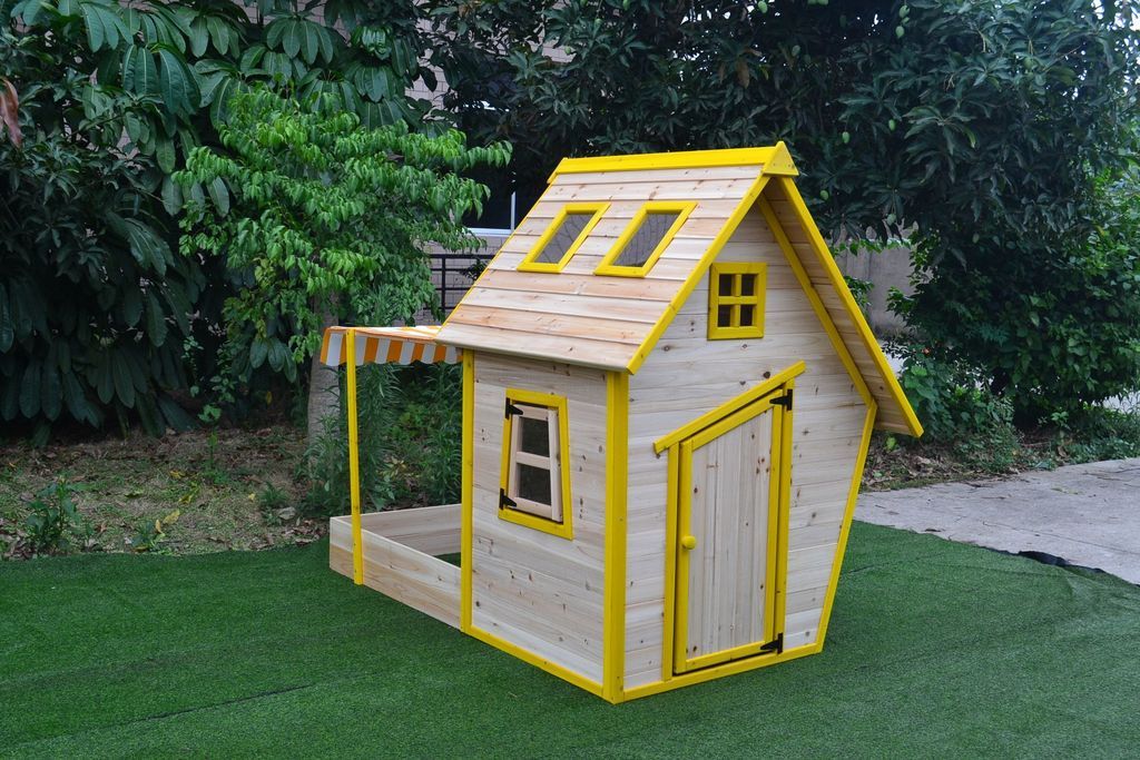 Marimex Dětský dřevěný domeček s pískovištěm Flinky Marimex