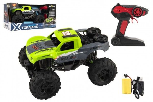 Auto RC terénní 4x4 zelené plast 29cm 2