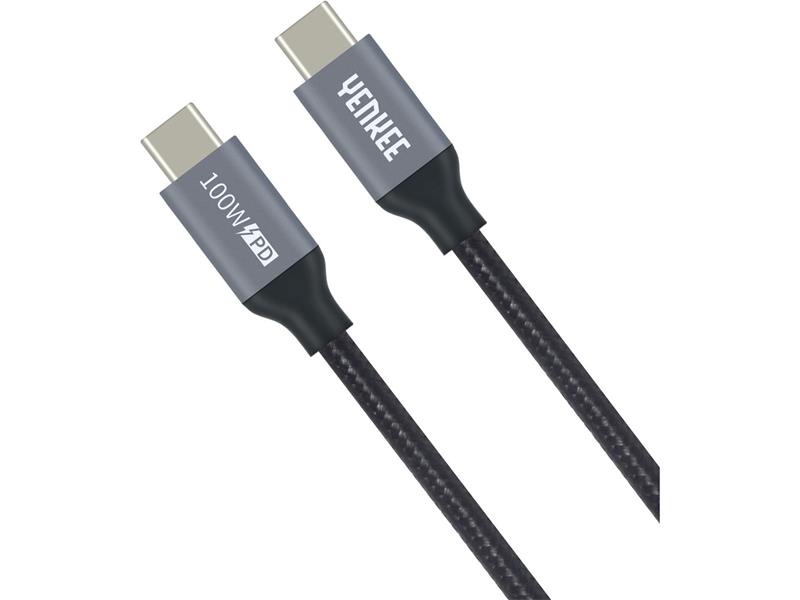 Kabel YENKEE YCU 323 BK USB-C 3.1/USB-C 1