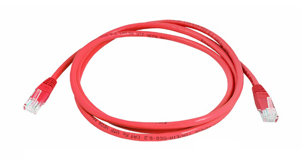 Kabel UTP 1x RJ45 - 1x RJ45 Cat5e 3m RED LTC LX8357