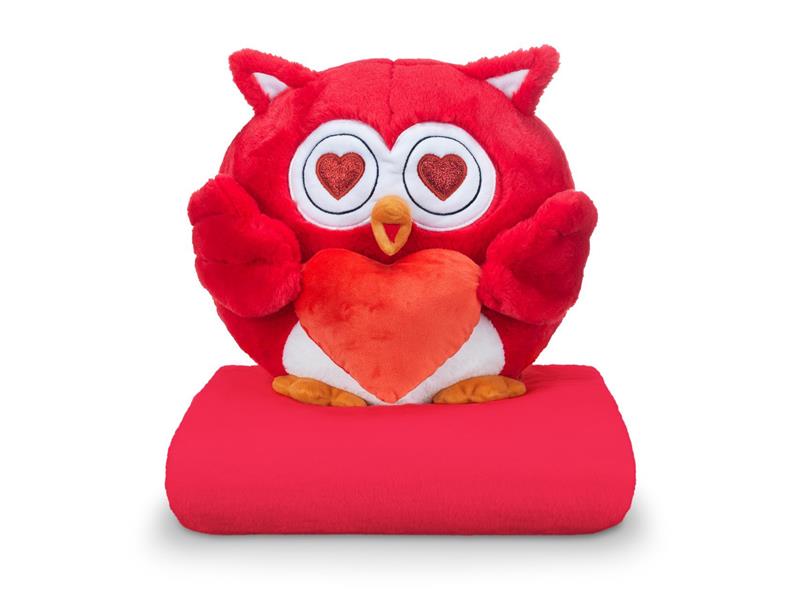 Sovička DORMEO EMOTION OWL LOVE červená 3v1
