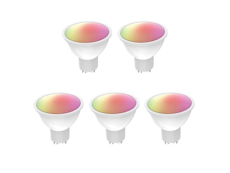 Smart sada LED žárovek GU10 5.5W RGB WOOX R9076/5 WiFi Tuya