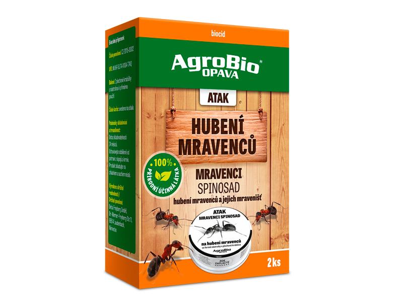 Nástraha na mravence AgroBio Atak Mravenci Spinosad - domečky 2ks